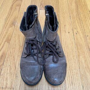 Steve Madden Tennasee Brown Leather Ankle Boots 5.5M
